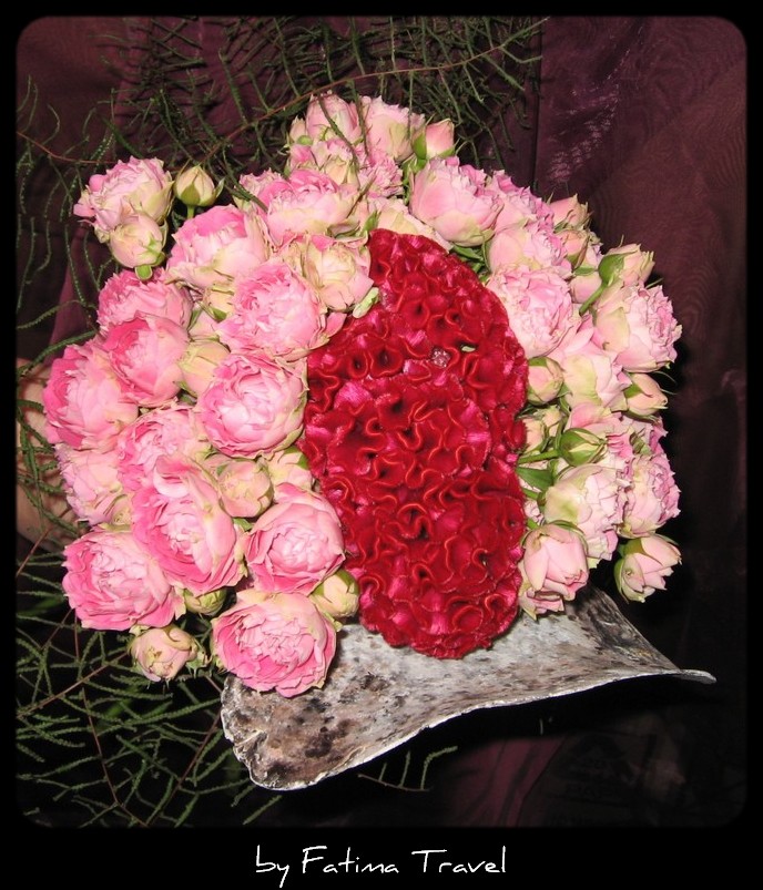 Květina pro hejtmanku Ústeckého kraje - celósie, růže splash sensation, coral fern a perleť